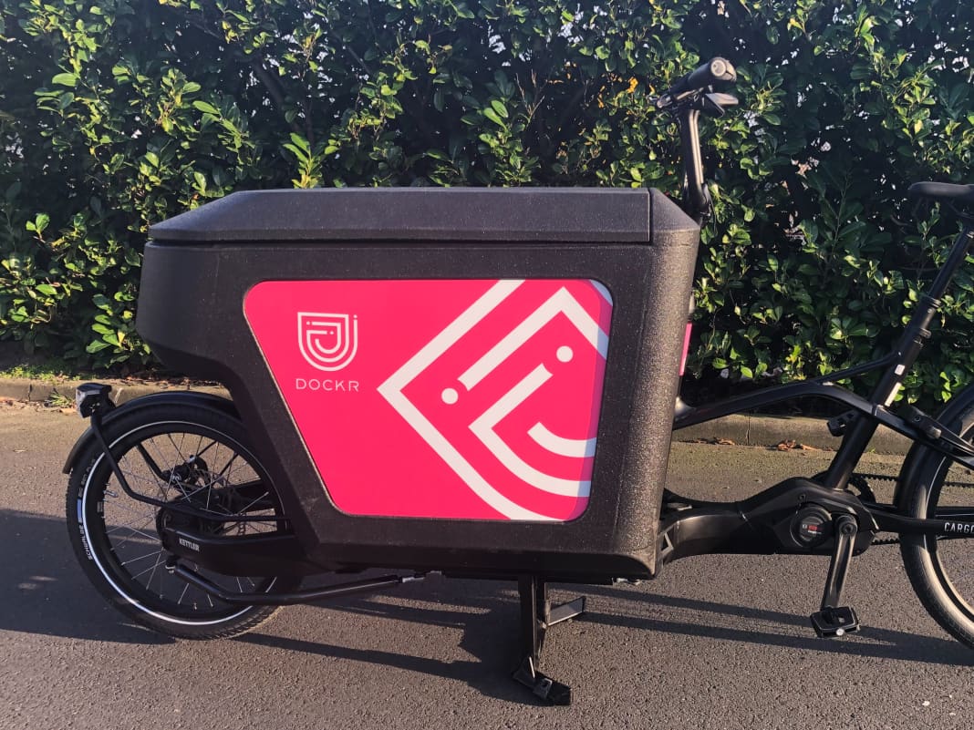Kettlers Cargo E-Bike im DOCKR-Trimm