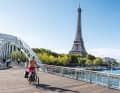 Start des Fernradwegs Veloscenic ist in Paris