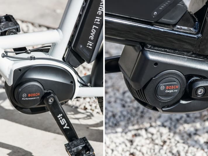 Diskret gegen rabiat, City- gegen Lastenrad: zwei gegensätzliche Bosch-Antriebe im Prüfstandstest 