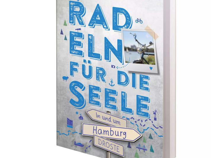 Ausschnitt des Fahrradbuch-Covers “Radeln für die Seele”