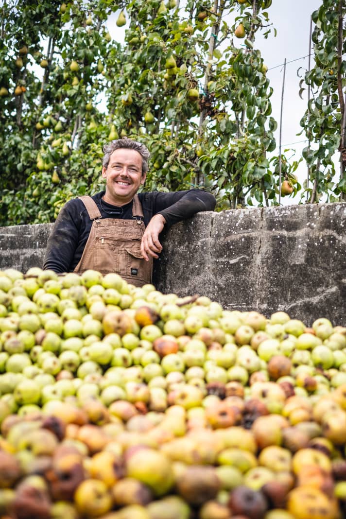Grégoire Ferré, Produzent von Apfel- und Birnencidre sowie Calvados in der Nähe von Comblot