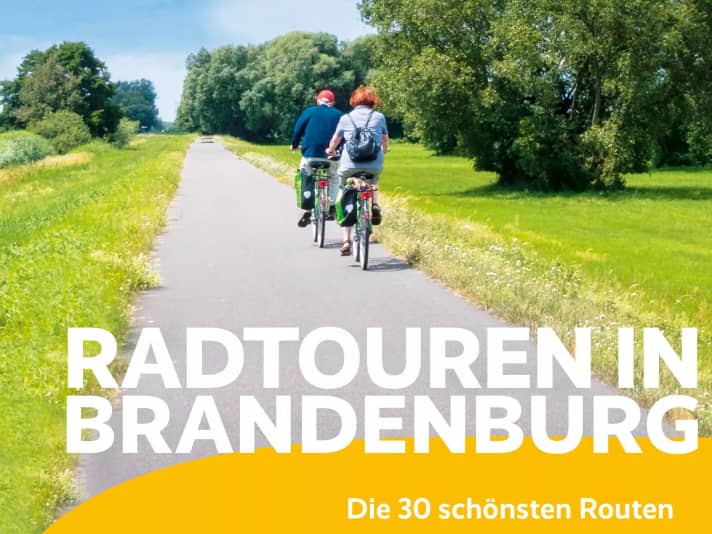 Ausschnitt des Fahrradbuch-Covers “Radtouren in Brandenburg”