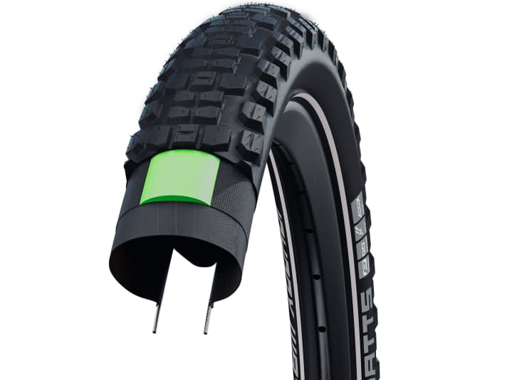 Dickere Reifen verringern definitiv das Risiko, an Kanten und Hindernissen den Schlauch per Durchschlag zu beschädigen.