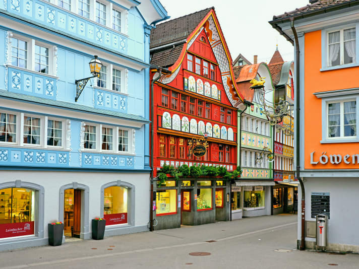 Die sehenswerte und gemütliche Altstadt von Appenzell lohnt einen Aufenthalt.