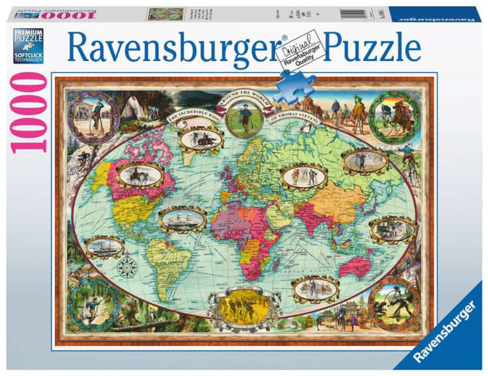 Eine Weltreise mit dem Fahrrad in 1000 Puzzleteilen 