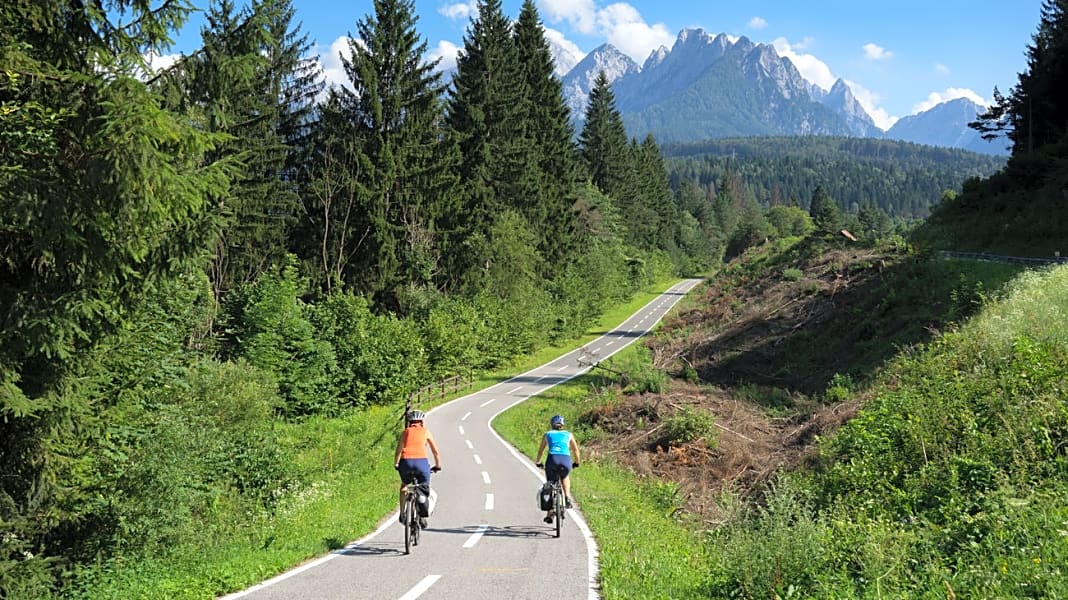 Transalp-Route: Alpenüberquerung von Salzburg nach Grado auf dem Alpe-Adria-Radweg