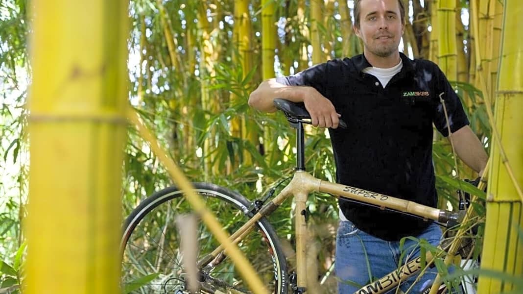 Fahrradrahmen aus Bambus
