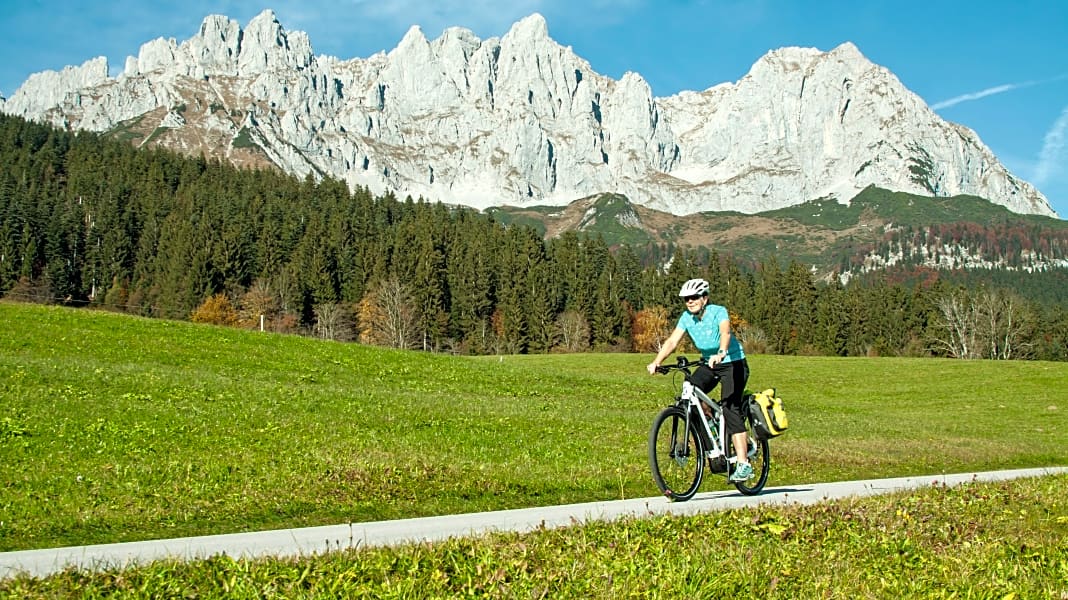 Panorama-Runde mit dem E-Bike: In zwei Etappen um den Wilden Kaiser