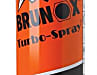 Die Mechanik von Schaltwerken und -hebeln, sowie Zughüllen profitieren von kriechfähigem Öl. Brunox Turbo-Spray, www.brunox.com