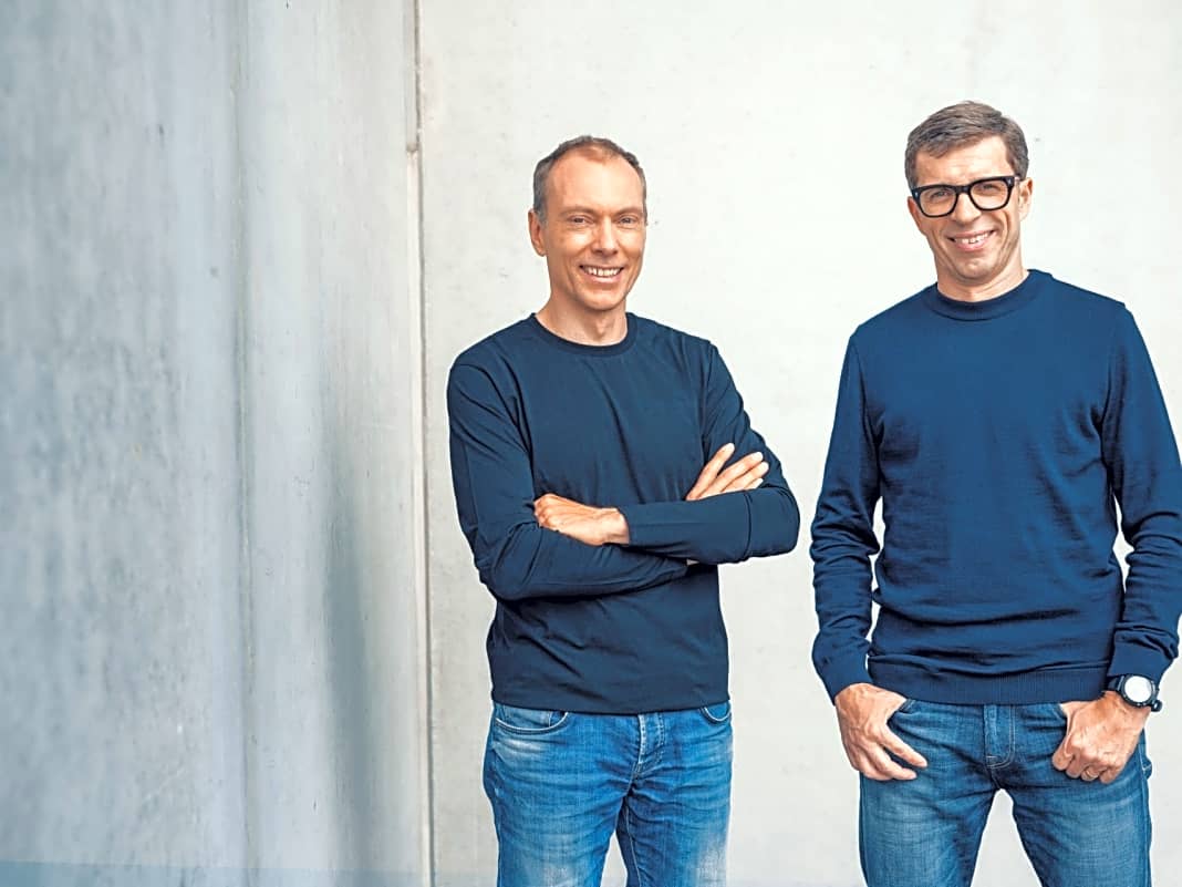 Die Gründer und Inhaber Markus Riese (links) und Heiko Müller lernten sich schon an der Uni kennen. Sie arbeiten seit fast 30 Jahren zusammen.