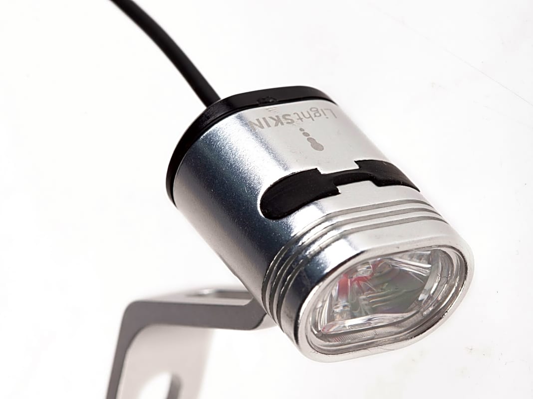 Lightskin U2; LED-Frontleuchte für Pedelecs zur Festmontage; 150 Lumen; 28 Gramm; Dynamoversion später erhältlich; 99,90 Euro