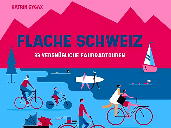 Cover-Ausschnitt des Fahrradbuchs “Flache Schweiz”
