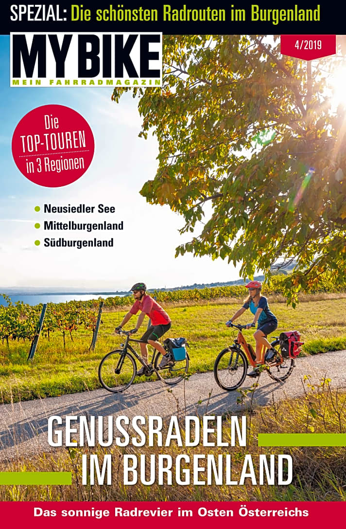  Diese Touren-Tipps waren Bestandteil eines <a href="https://www.mybike-magazin.de/reise_touren/oesterreich/genussradeln-im-burgenland" target="_blank" rel="noopener noreferrer nofollow">Reise-Spezials Genussradeln im Burgenland</a>  in MYBIKE-Ausgabe 4/2019.  