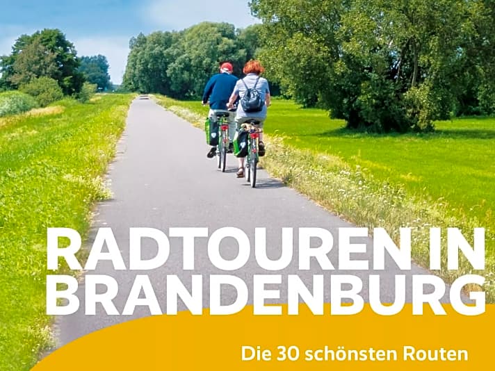 Ausschnitt des Fahrradbuch-Covers “Radtouren in Brandenburg”