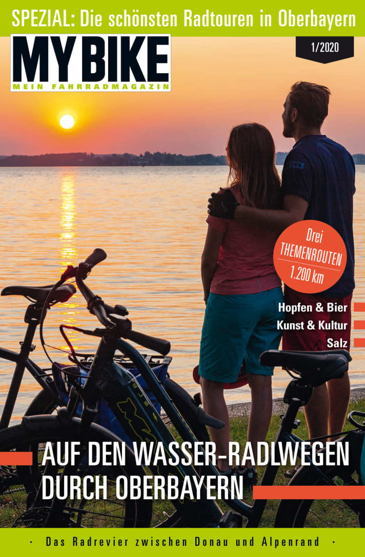   Das Oberbayern-Special war ein Extra-Heft in MYBIKE 1/2020. Das komplette Reise-Special mit allen Reise-Infos können Sie unter dem Artikel als PDF herunterladen. Das Special kostet 2,99 Euro. 