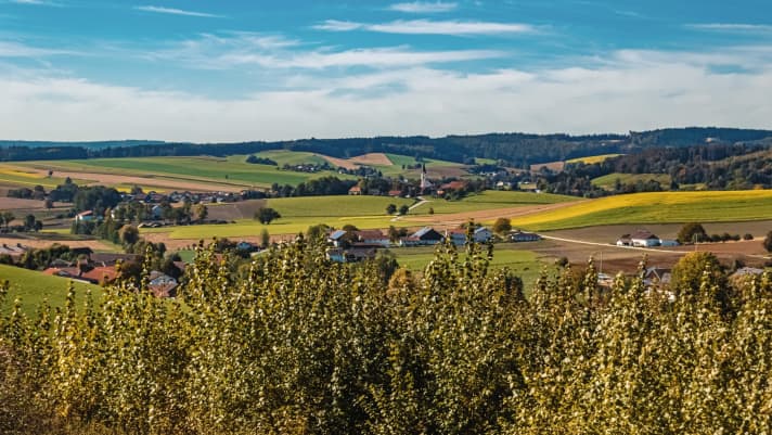   Malerwinkel: sanftes Hügelland bei Bad Griesbach